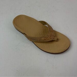 Vionic Tide II TVW1002 Flip Flop Sandals Tan Brown Women’s Size 8 Comfort